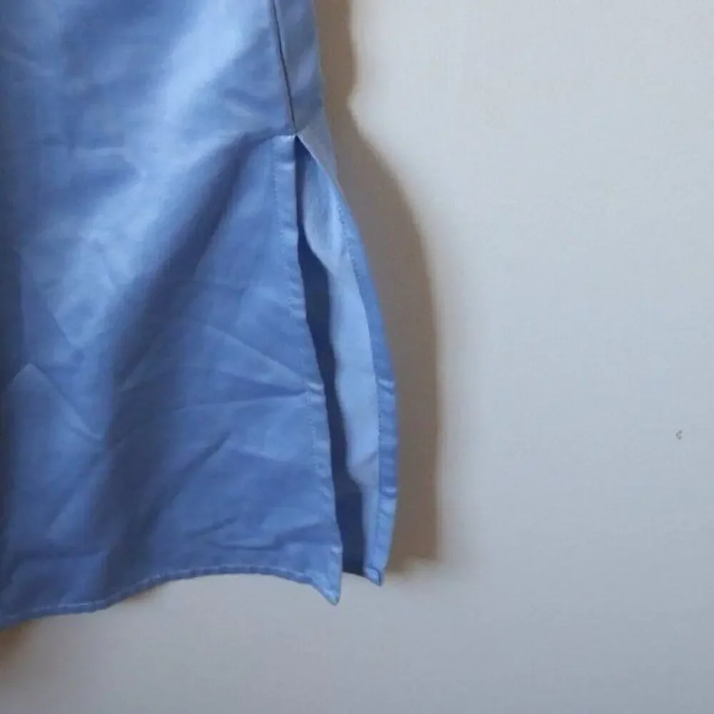 Vintage Baby Blue Appleseed's Long Nightgown Robe Embroidered Medium‎